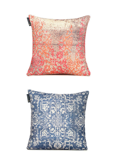 ROMEE Multicolor Ethnic Motifs Printed Cushion Covers Set of 2