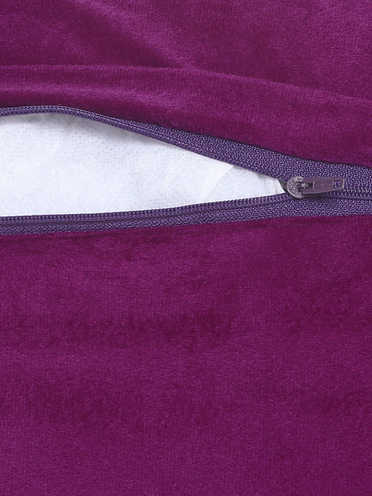 Multi Design 5 Piece Velvet Cushion Cover Set - 16" x 16", Purple