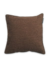 Brown Set of 2 Solid Chenille Square Cushion Covers