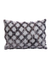 Grey Set of 2 Wool Tufted 12 Inch x 18 Inch Cushion Covers