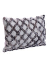 Grey Set of 2 Wool Tufted 12 Inch x 18 Inch Cushion Covers