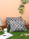 Grey Set of 2 Wool Tufted 12 Inch x 18 Inch Cushion Covers