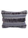 Grey Set of 2 Wool Tufted 12 Inch x 18 Inch Cushion Covers