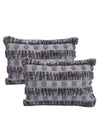 Grey Set of 2 Cushion Covers