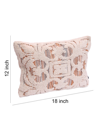 Multicolor Set of 2 Wool Tufted 12 Inch x 18 Inch Cushion Covers