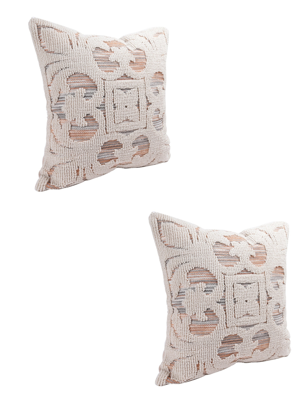 Beige Set of 2 Cushion Covers