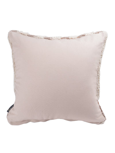 Beige Set of 2 Wool Tufted 18 Inch x 18 Inch Cushion Covers