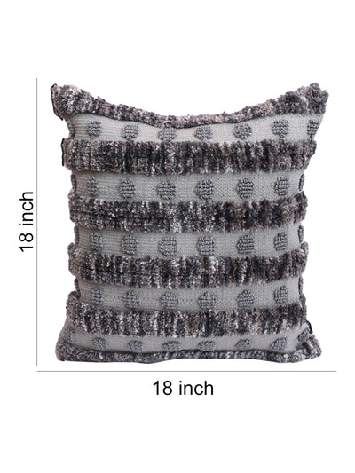 Grey Set of 2 Cushion Covers