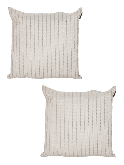 White Set of 2 Cushion Covers 24x24 Inch