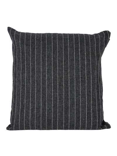 Black and Grey Set of 2 Cushion Covers 24x24 Inch