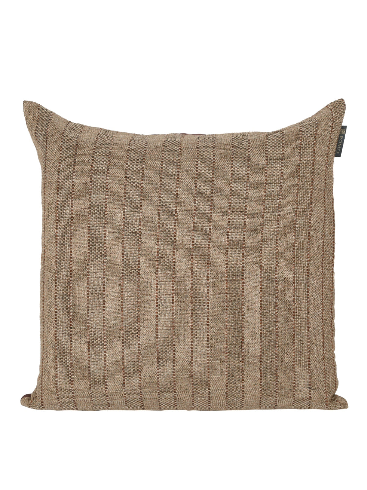 Brown and Beige Set of 2 Cushion Covers 24x24 Inch
