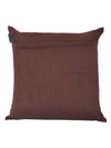 Brown and Beige Set of 2 Cushion Covers 24x24 Inch