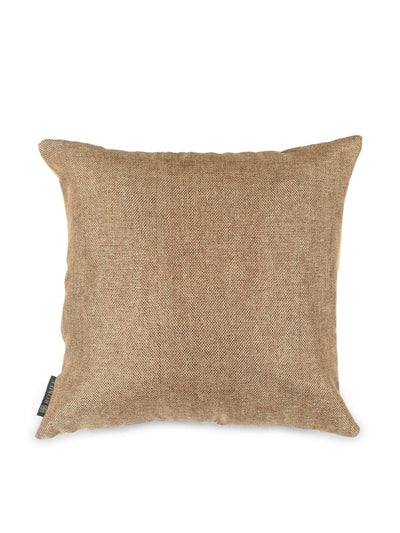 Soft Jute Polyester Fabric Solid Cushion Covers 16x16 Set of 5 - Beige