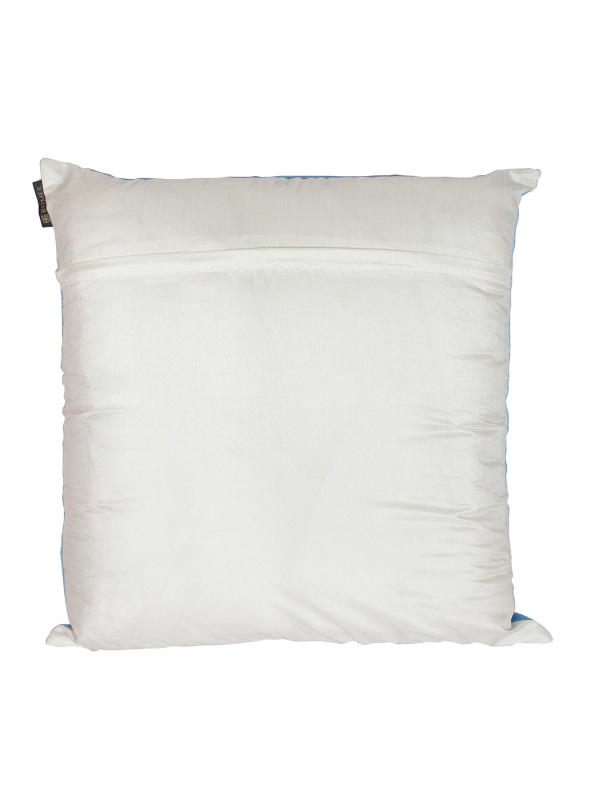 White and Blue Set of 2 Cushion Covers 24x24 Inch