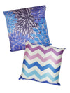 Blue and White Set of 2 Cushion Covers 24x24 Inch