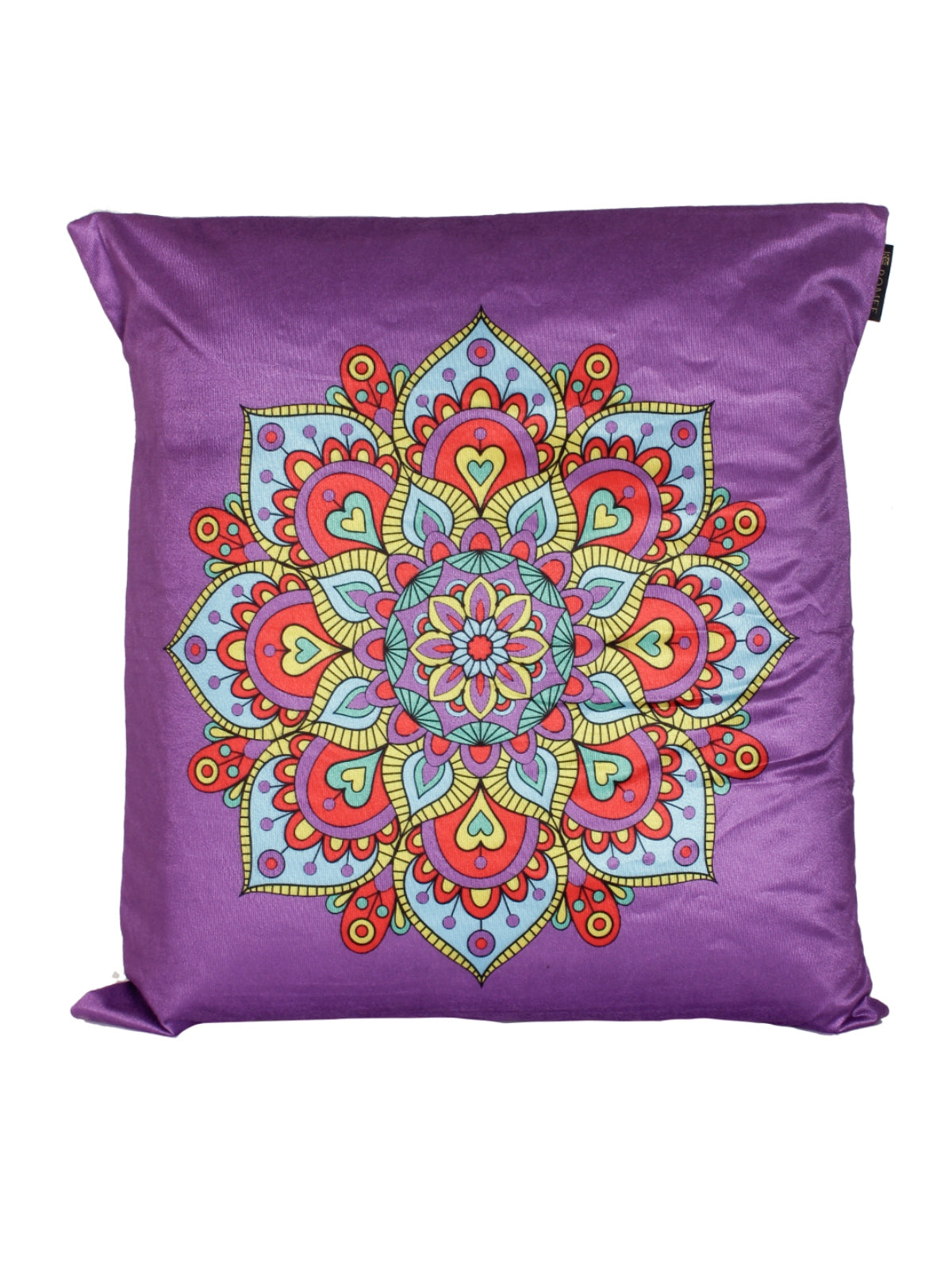 Purple and Green Set of 2 Cushion Covers 24x24 Inch