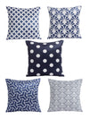 White & Black Set of 5 Cushion Covers