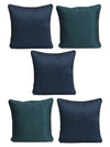 Green & Blue Set of 5 Cushion Covers