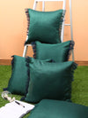 Green Set of 5 Polyester 16 Inch x 16 Inch Cushion Covers