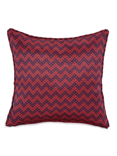 Soft Polyester Textured Designer Cushion Covers 16 inch x 16 inch Set of 5 - Maroon