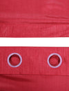 Romee Red Solid Patterned Set of 1 Door Curtains