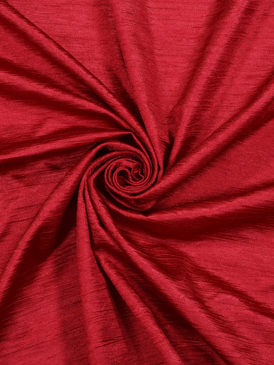 Romee Red Jacquard Set of 1 Curtain Door Curtains