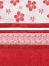 Romee Red Floral Patterned Set of 1 Door Curtains