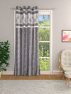 Romee Grey Jacquard Set of 1 Curtain Door Curtains