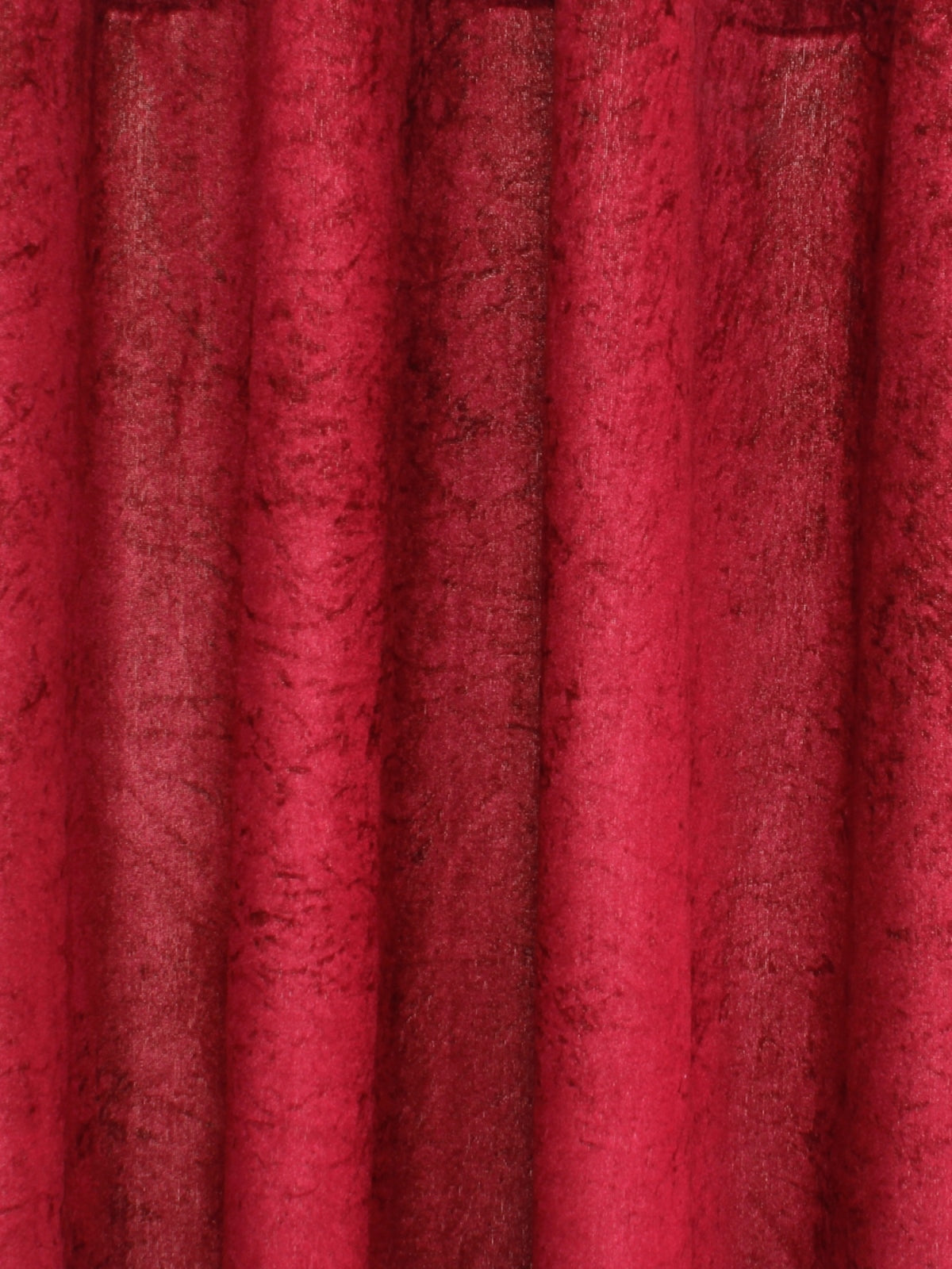 Romee Maroon Solid Patterned Set of 2 Door Curtains
