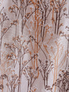 Romee Beige Leafy Patterned Set of 2 Window Curtains