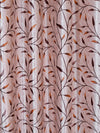 Romee Beige Leafy Patterned Set of 2 Window Curtains