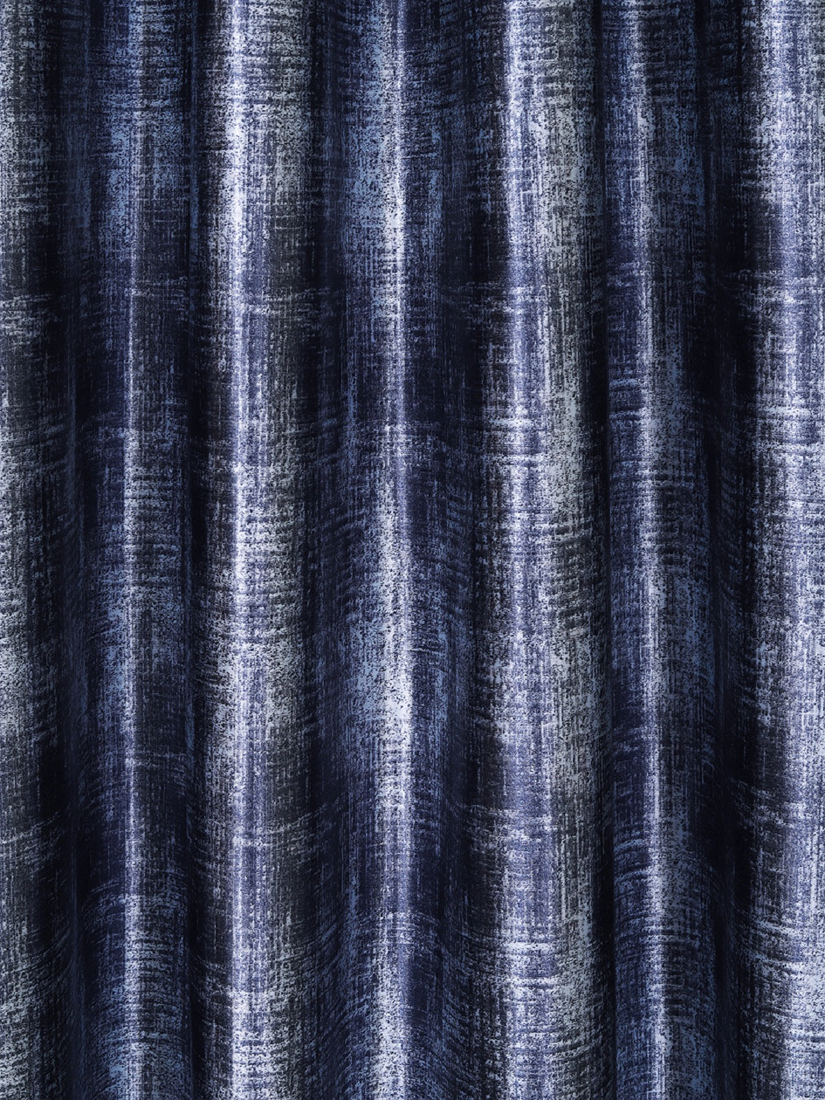 Romee Blue & Silver Texture Patterned Set of 2 Window Curtains