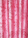 Romee Pink Leafy Patterned Set of 2 Door Curtains