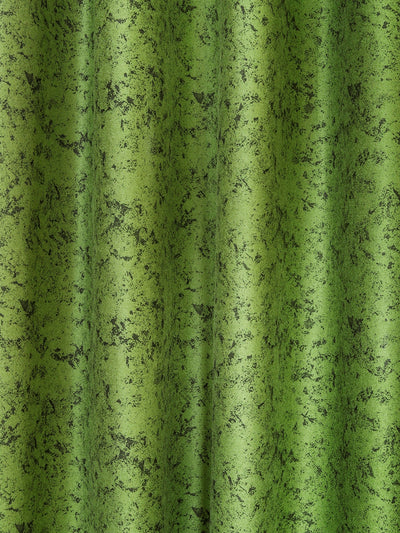 Romee Green Texture Patterned Set of 2 Door Curtains