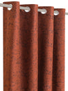 Romee Brown Texture Patterned Set of 2 Door Curtains