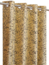 Romee Yellow Texture Patterned Set of 2 Door Curtains