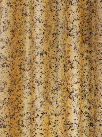 Romee Yellow Texture Patterned Set of 2 Door Curtains