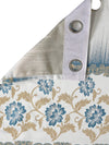 Romee Blue & White Floral Patterned Set of 1 Door Curtains