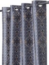 Romee Blue Ethnic Motifs Patterned Set of 2 Door Curtains