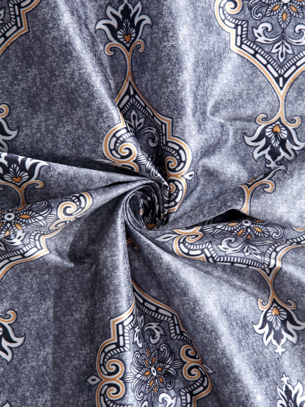 Romee Blue Ethnic Motifs Patterned Set of 2 Door Curtains