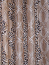 Romee Beige & Brown Floral Patterned Set of 2 Long Door Curtains