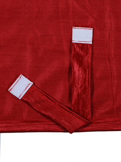 Romee Red Jacquard Set of 2 Curtain Door Curtains