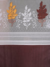 Romee Brown Floral Patterned Set of 2 Window Curtains