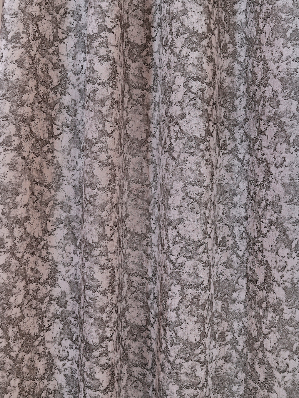 Romee Grey & Beige Texture Patterned Set of 2 Door Curtains