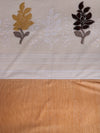 Romee Gold Floral Patterned Set of 2 Long Door Curtains