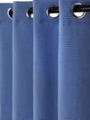 Romee Blue Blue Set of 2 Door Curtains