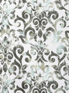 Romee Silver & Green Ethnic Motifs Patterned Set of 1 Door Curtains