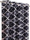 Romee Dark Blue Geometric Patterned Set of 2 Door Curtains