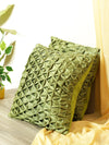 ROMEE Green Geometric Printed Cushion Covers Set of 2