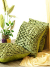 ROMEE Green Geometric Printed Cushion Covers Set of 3